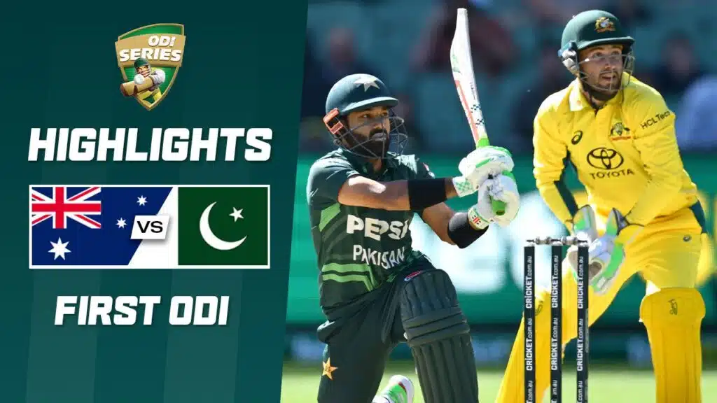 pakistan vs australia 1st odi match summarry 2024