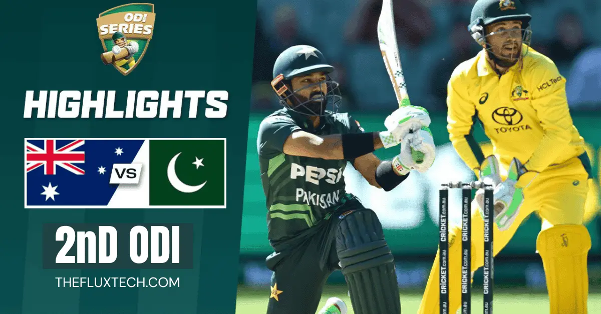 pakistan vs australia second odi match results